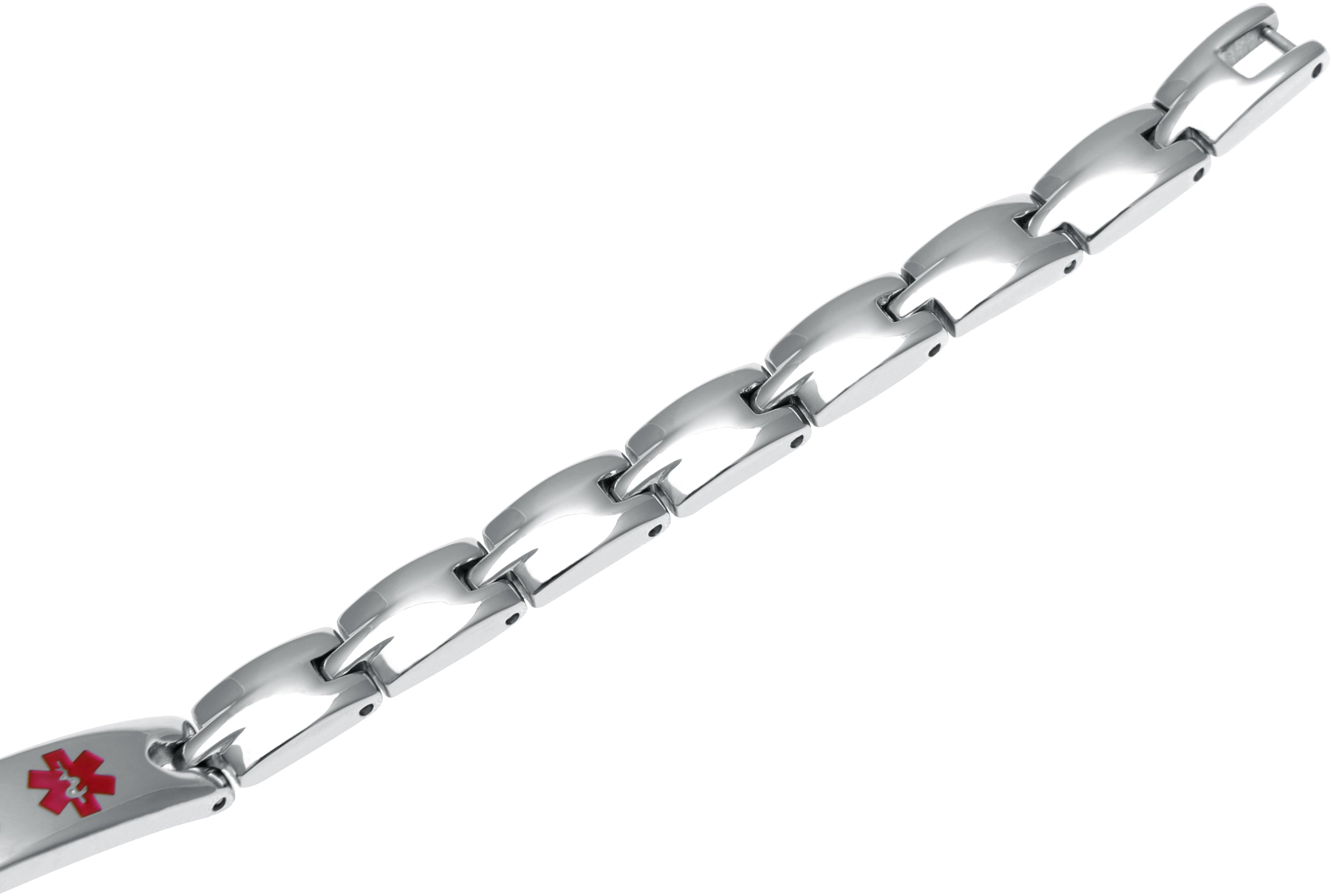 Elegant Surgical Grade Steel Medical Alert ID Bracelet - Women's / Type 1 Diabetes - Smarter LifeStyle Shop