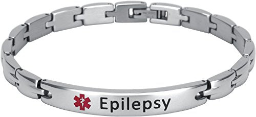 Elegant Surgical Grade Steel Medical Alert ID Bracelet - Women's / Epilepsy - Smarter LifeStyle Shop
