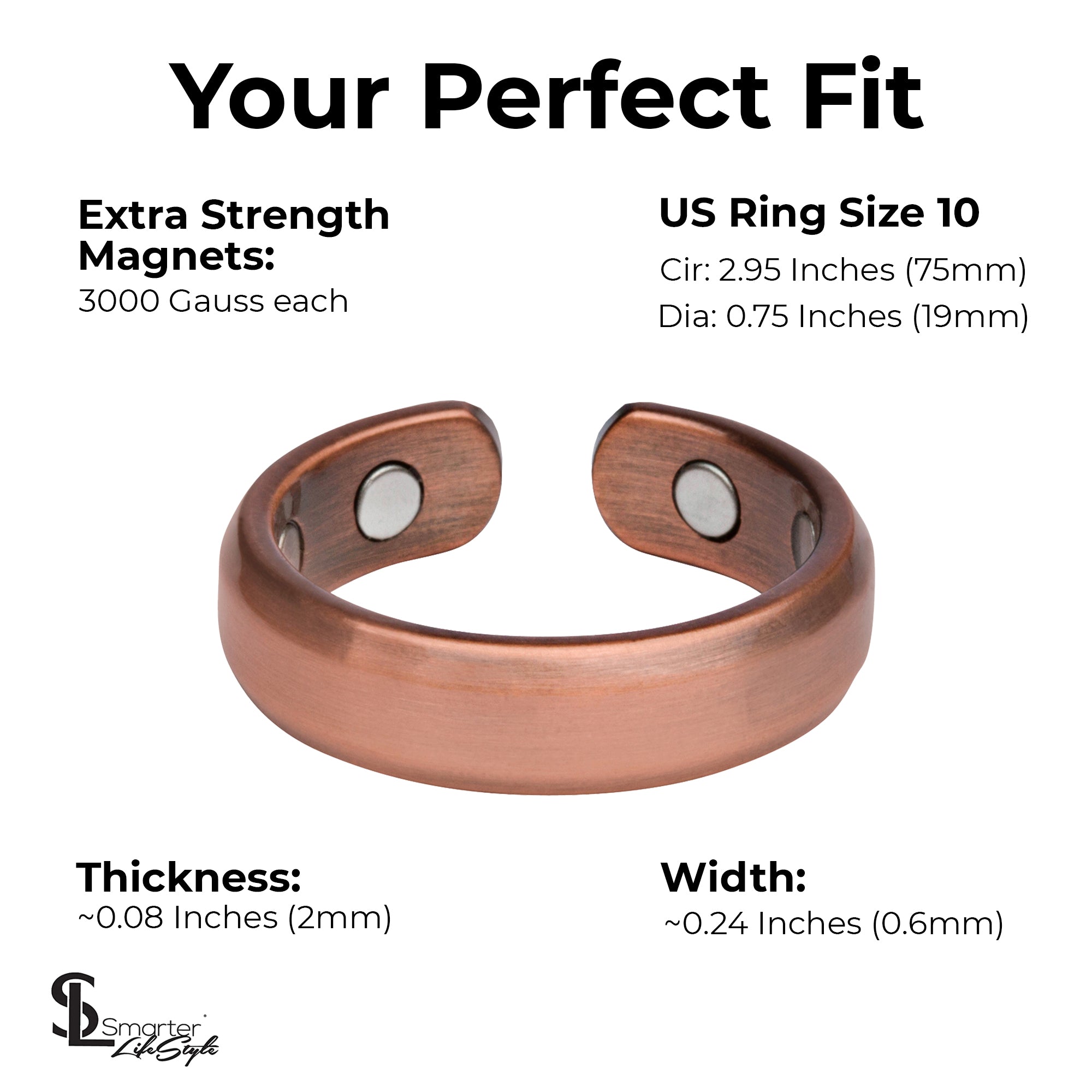 4 MAGS PURE SOLID COPPER MAGNETIC RING WOMEN ADJUSTABLE FILGREE 4 MAGS PURE SOLID COPPER MAGNETIC RING WOMEN ADJUSTABLE FILGREE
