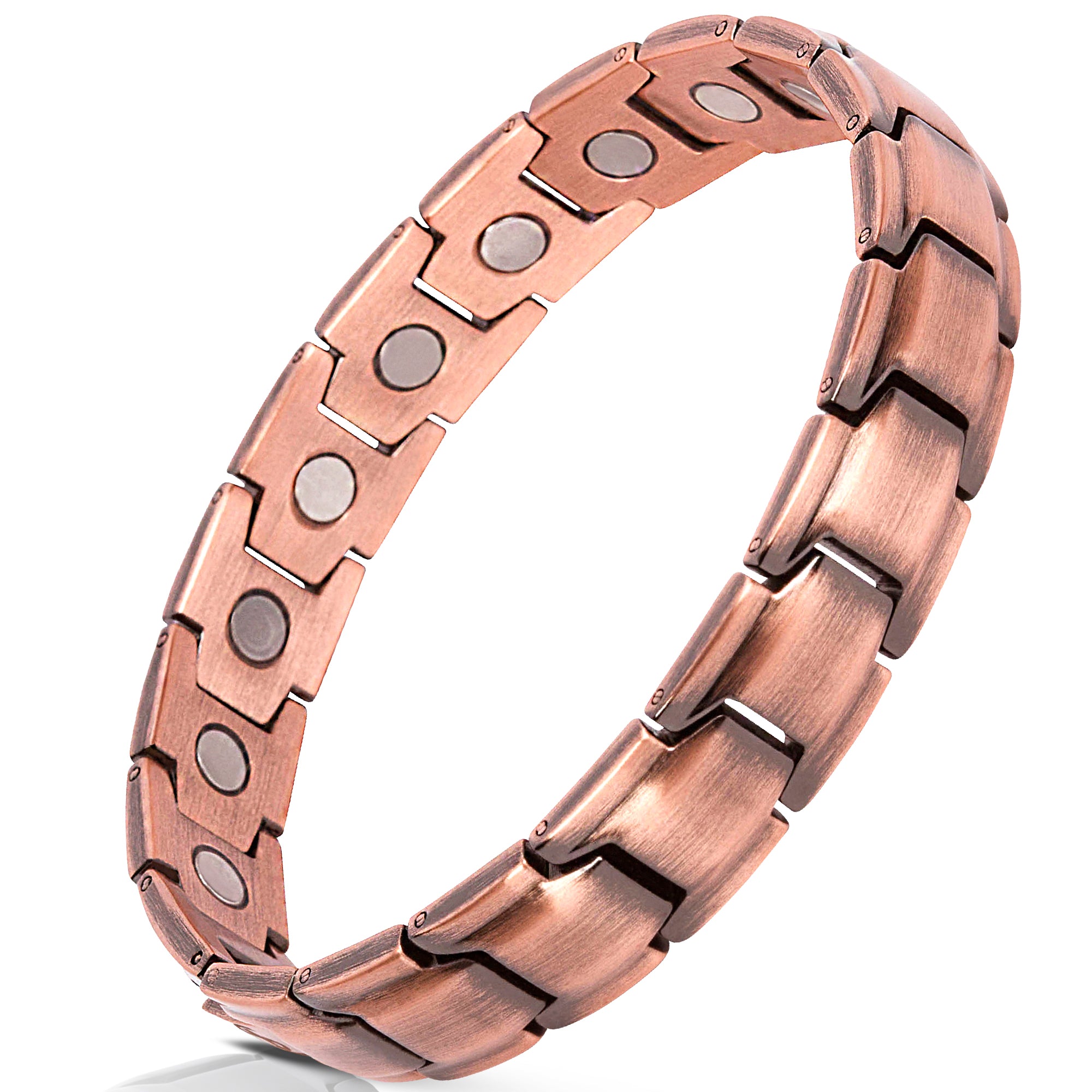 Pure Copper Bracelets for Men Matte Adjustable Cuff Vintage Magnetic  Arthritis Pain Relief 9mm Energy Healing Bangles Jewelry