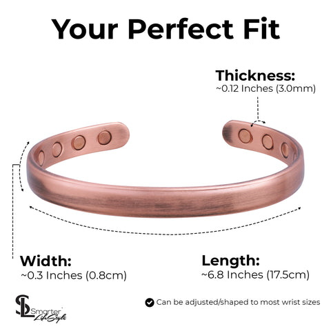 Elegant Pure Copper Magnetic Therapy BANGLE - Unisex Bangle (2-Pack)