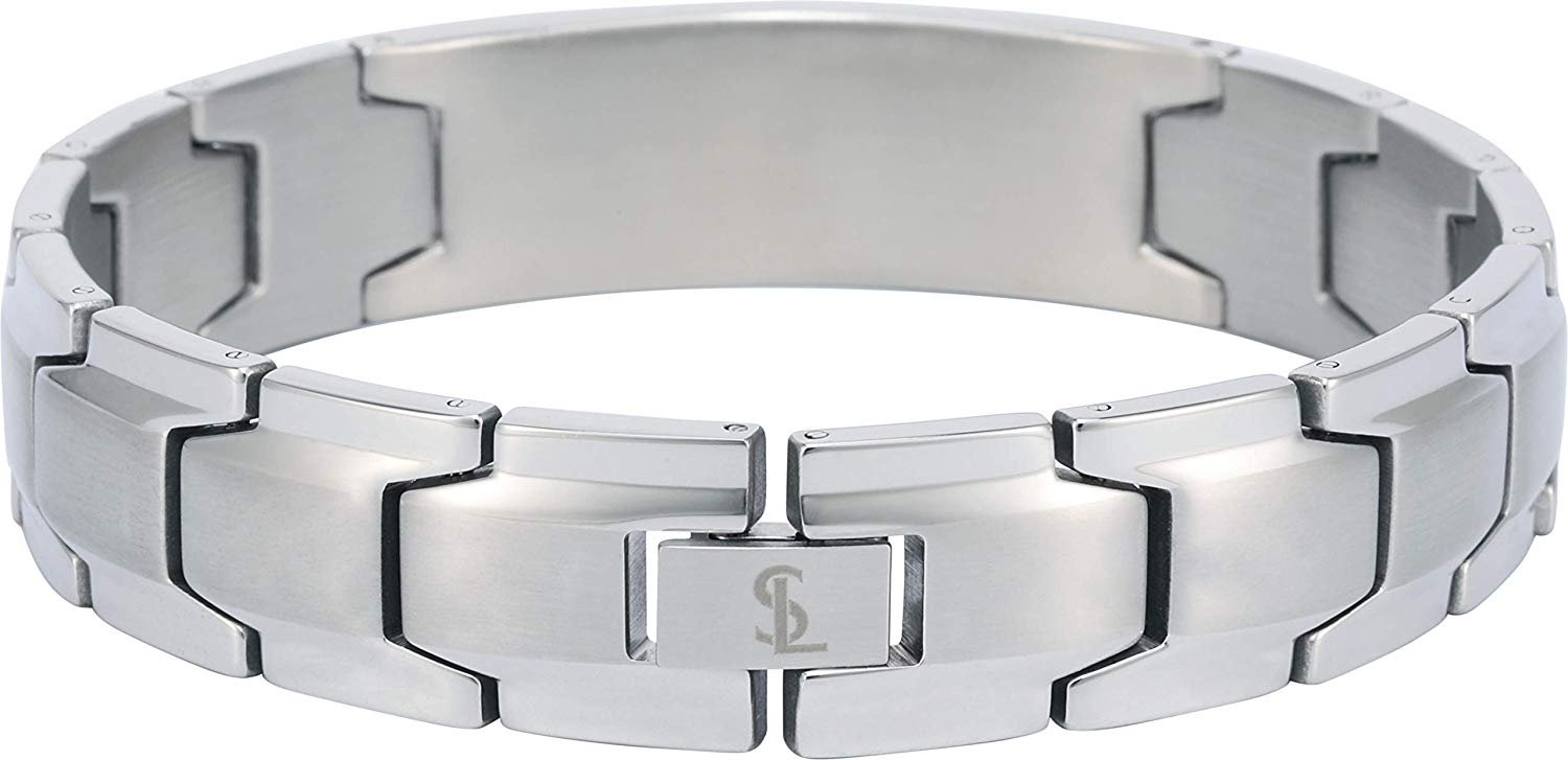 Smarter LifeStyle Elegant DAD & Father Themed Surgical Grade Steel Men's Bracelet Gift, Many Styles to Choose from (Best. Dad. Ever. - Silver) - Smarter LifeStyle Shop